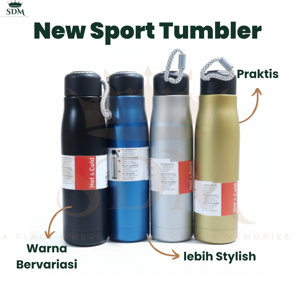 SDM - Tumbler New Sport / Tumbler Olahraga / Tumbler Unik / Tumbler Stylish / Tumbler minimalist