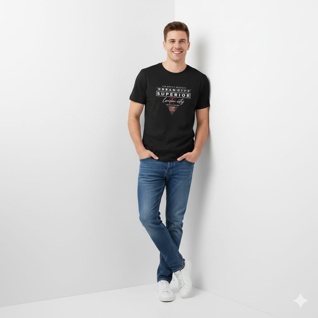 EiffelMall - Baju Atasan Pria Kaos Pria Distro Original Terbaru Ukuran L Dan XL DT15