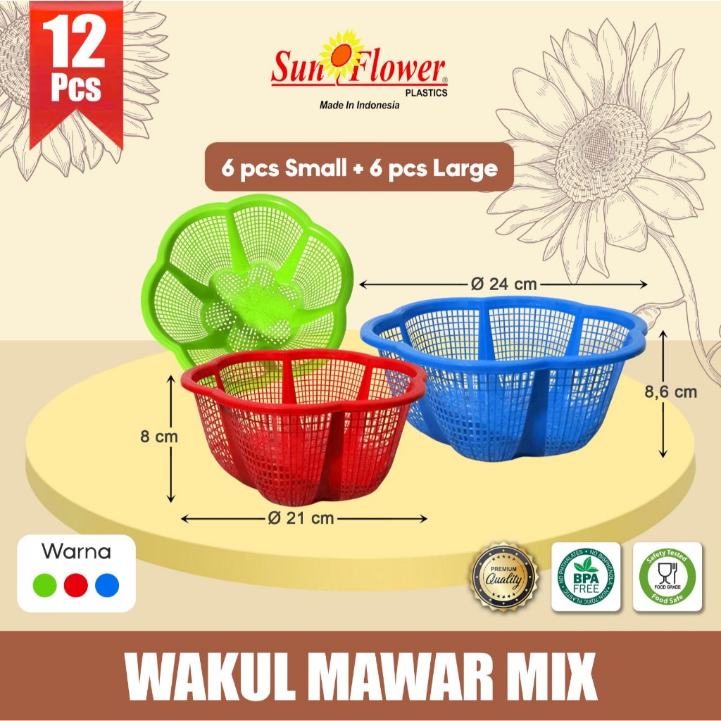 PAKET (WAKUL MAWAR) WAKUL  HAJATAN/BASKOM KECIL/BASKOM HAJATAN/BESEK HAJATAN/6 WAKUL MAWAR BESAR+6 W