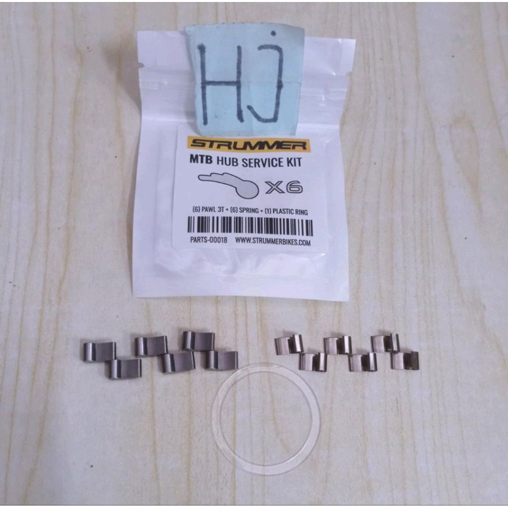 Hub Service Kit Strummer MTB X6 6 Pawl Pelatuk Tawon Freehub Free Hub Gerigi MT380 MT350 MT650 MT650
