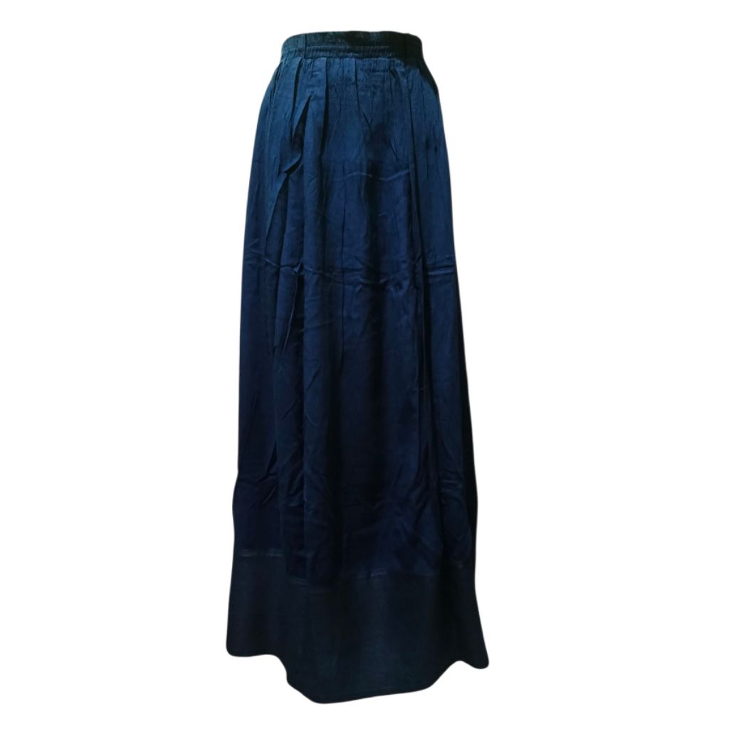 Rok Katun Panjang Warna Navy dan Hitam