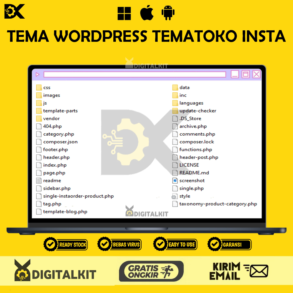 [T0444] Tema WordPress Toko IG | Template Website Toko Online