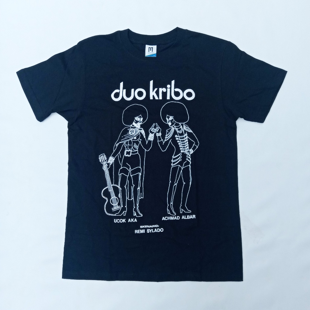Kaos Merch Cons Duo Kribo – Hitam Size M | Tshirt Musik Vintage Ucok AKA & Achmad Albar