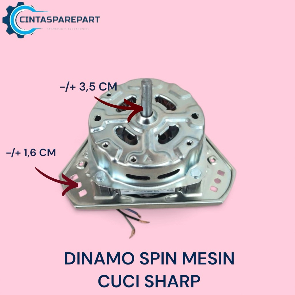 DINAMO SPIN SHARP MESIN CUCI / MOTOR PENGERING MESIN CUCI SHARP