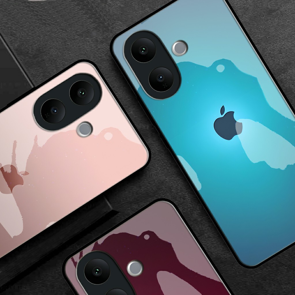 Softcase Kaca Glass Motif FIND CASE - VIVO V60 Lite 5G - Kesing [FC03] VIVO V60 Lite 5G Terbaru - Ke