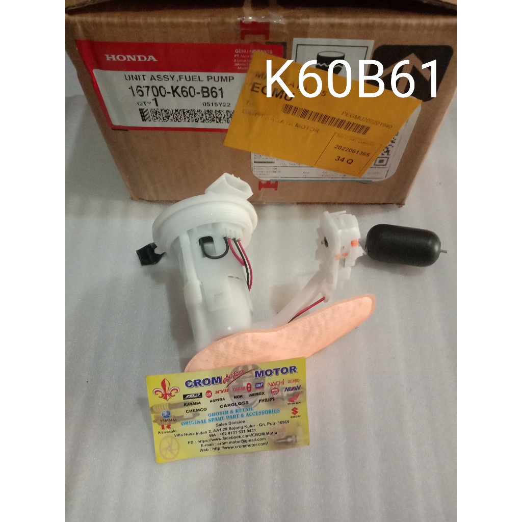 Fuel Pump K60B6 HGP Var125(K60R) ORI New Pompa Bensin