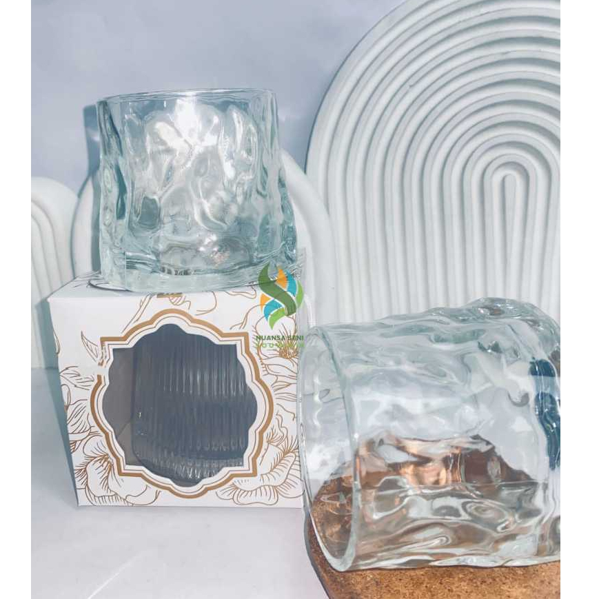 Gelas Crystal Spinning Rock Glass 150ml Gelas Spinning Wine Gaya Berputar Unik Sentuhan Modern