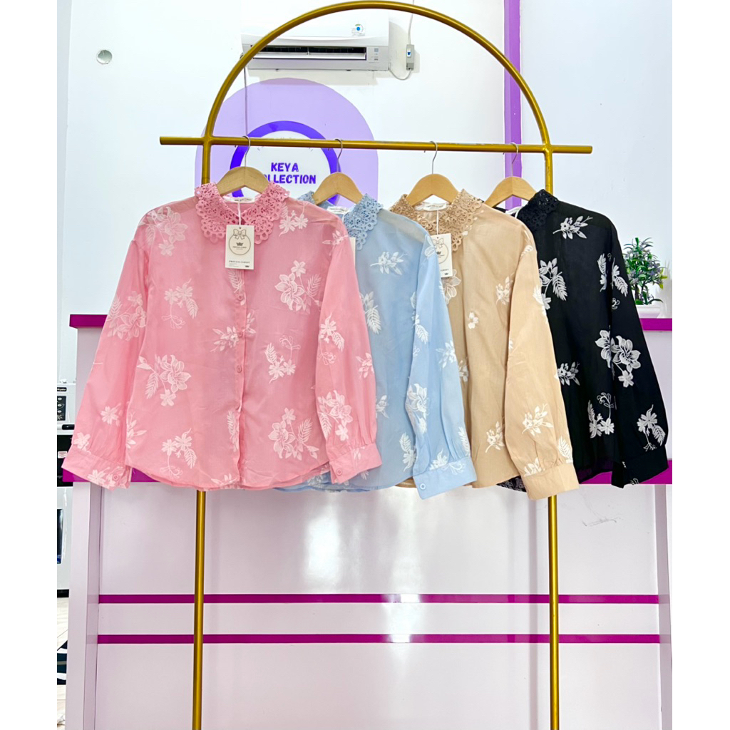 BLOUSE KATUN BORDIR IMPORT