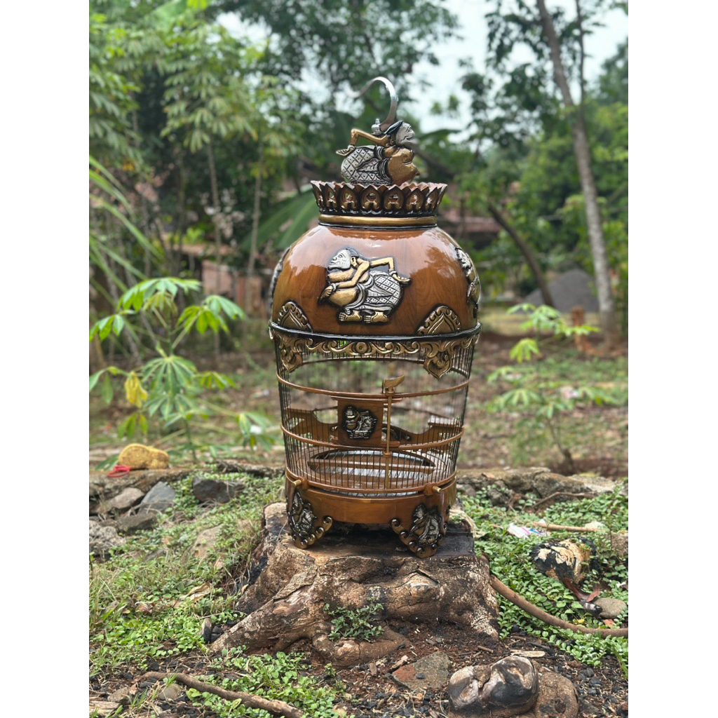 SANGKAR PERKUTUT MOTIF SEMAR