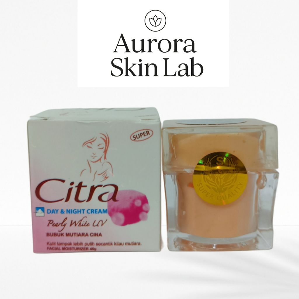 Citra Day & Night Cream 40g Krim Pemutih Wajah Siang Malam Bubuk Mutiara Cina