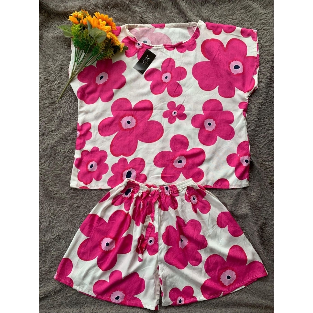 ONESET PIYAMA CELANA PENDEK/ SETELAN HOTPANT/SETELAN MIDI/SETELAN PIYAMA CELANA PENDEK