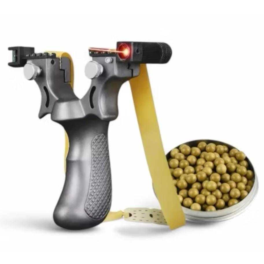 Ketapel Tactical Laser Slingshot Katapel Mainan Tradisional + PELURU