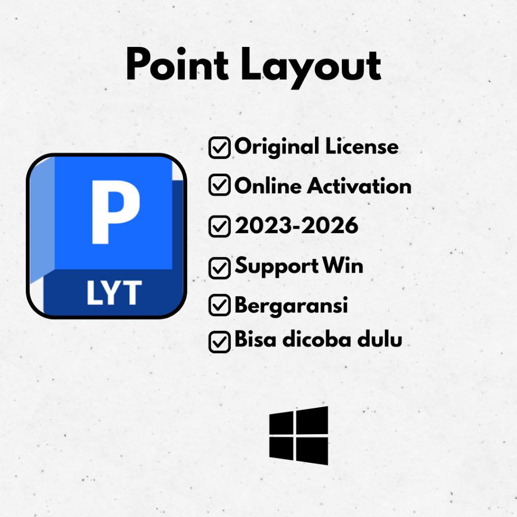 Point Layout Original License 3 Tahun