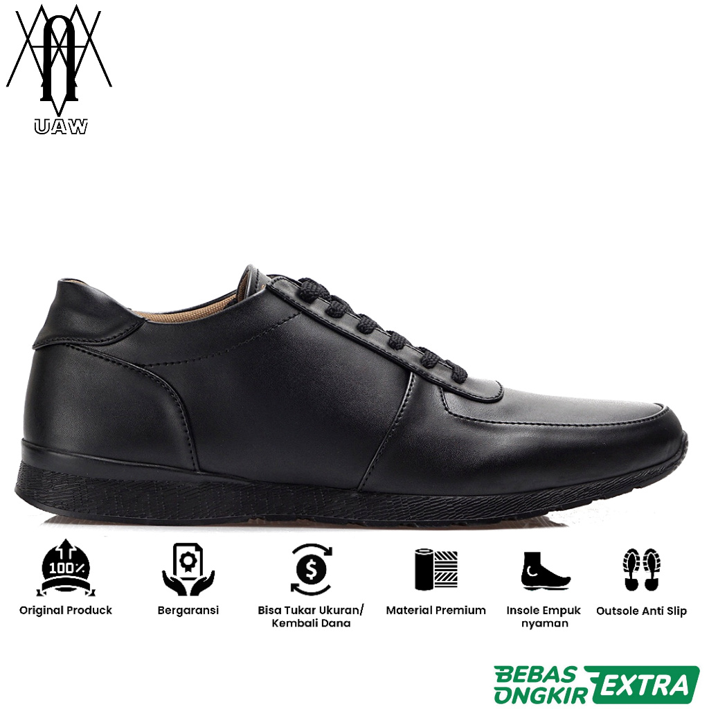 REYLMAN Garansi 100% Ori | SEPATU REYLMAN ALLEGRO FULL BLACK - Sepatu Sneakers Pria Hitam Sporty