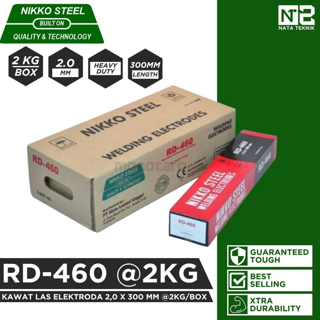 Kawat Las 2mm RD460 NIKKO STEEL 2.0 X 300 Elektroda RD 460 2 mm Welding Listrik