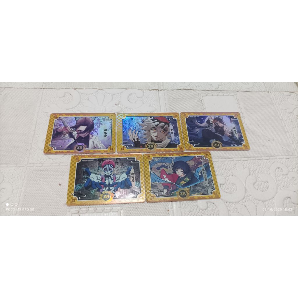 Card CCG Kny kimetsu no yaiba demon slayer akaza Douma gyu shinobu zenitsu