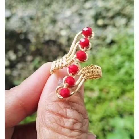 Ring Copper Wire, Cincin Kawat Tembaga, Cincin Handmade, Cincin Crystal, Ring Crystal