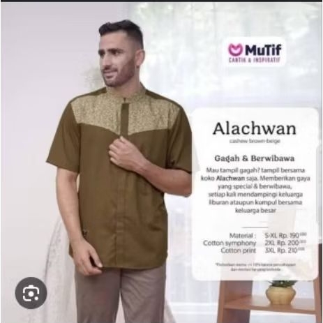 Koko pria dewasa Alachwan atasan pria Mutif