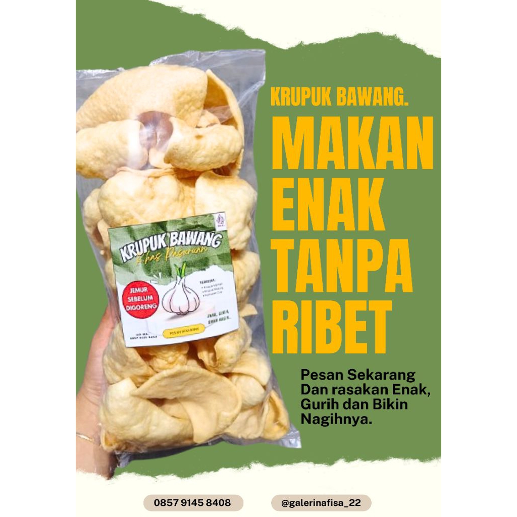 Krupuk Bawang Matang