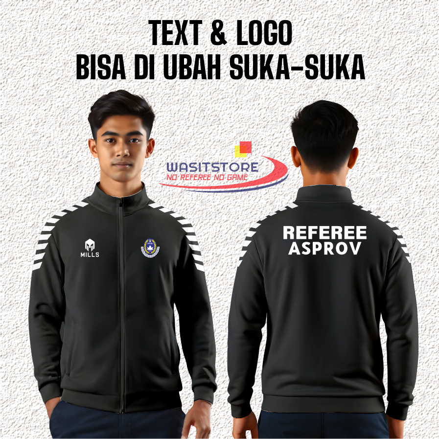 JAKET WASIT REFEREE LIST LENGAN ( PSSI-REFEREE ASPROV)