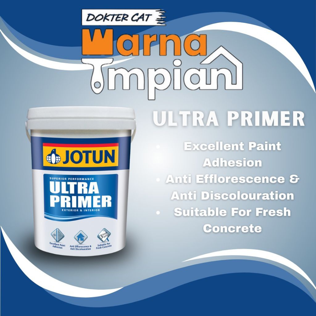 JOTUN PRIMER/CAT DASAR ALKALI DINDING LUAR DAN DALAM PREMIUM ULTRA PRIMER @20L