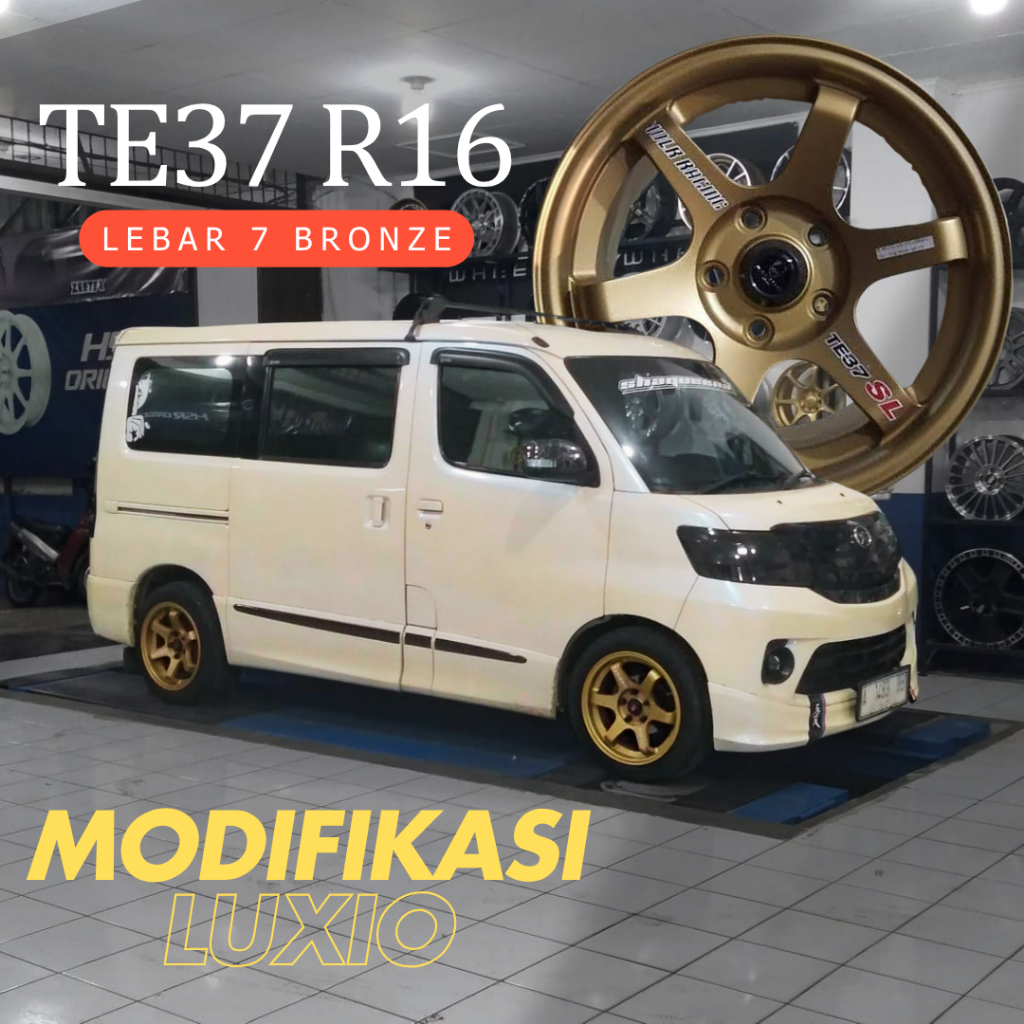Velg Racing Luxio R15 te37 Bronze 5x114,3 Grandmax Ertiga XL7 Ring 15 - TE37 BRONZE