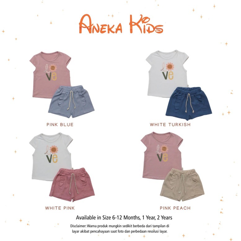 UMUMU Setelan Anak Perempuan / Umumu Set Bahan Adem Kualitas Baik