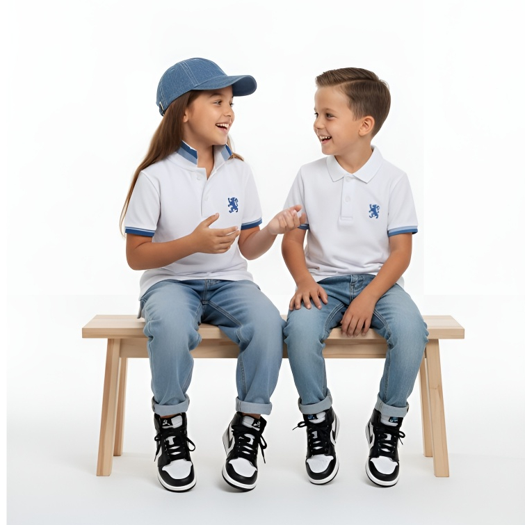 Baju Anak Laki Laki Polo Shirt Kaos kerah Anak Premium Giordano mini lion (Kaos Polo)