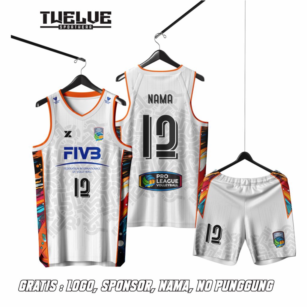 Singlet Jersey/ Jersey Futsal/ Jersey Bola/ Jersey Volly Custom Full Printing, bisa COD