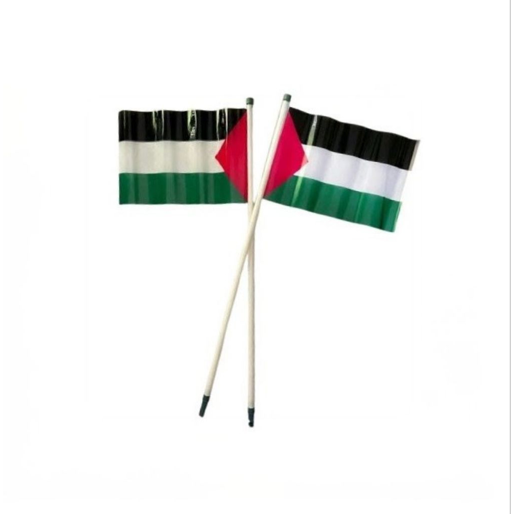 Miawmiaw_Id Bendera Pluit Palestina/Bendera Tangkai/Bendera Mini (20 Pcs)