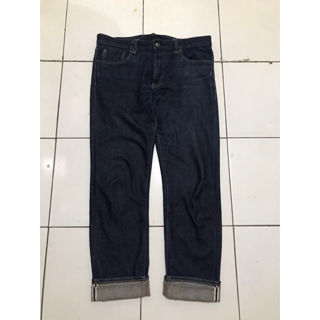 celana uniqlo denim selvedge second