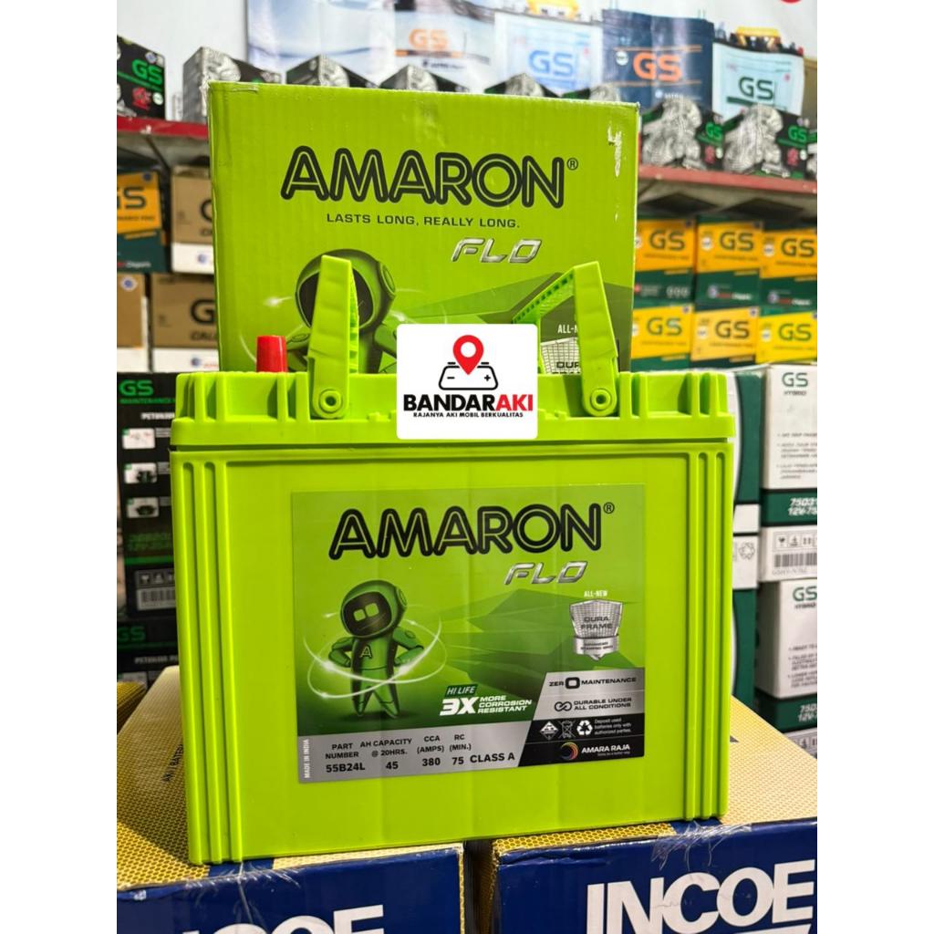 AKI AMARON HI LIFE  55B24R/L/LS NS60 (R/L/LS) JAMINAN 100% ORIGINAL AMARON