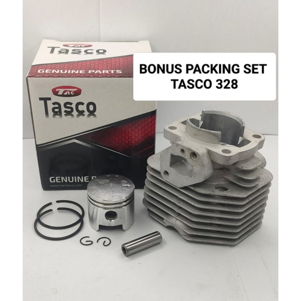 Cylinder Blok Tasco 318, 328 + Packing Set Tasco 328 Mesin Potong Rumput Tasco