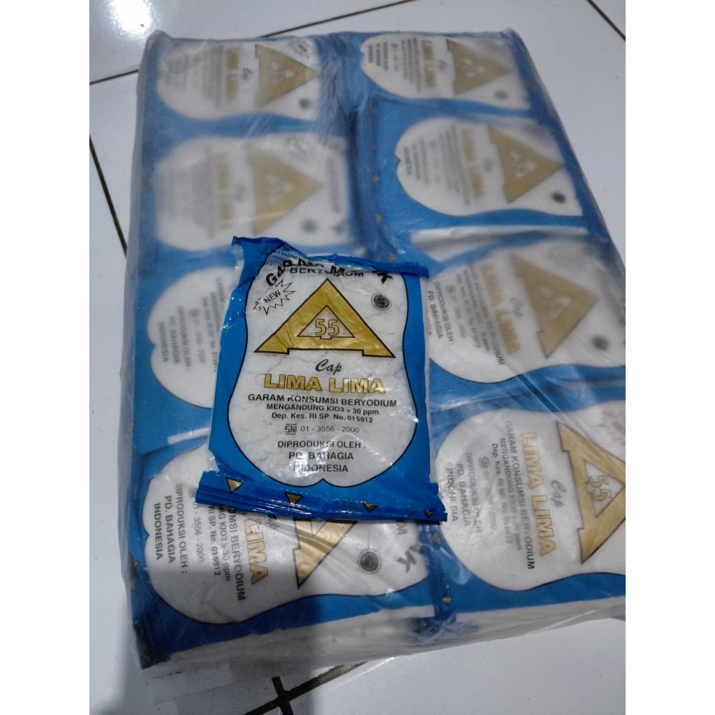 paket garam masak isi 40pcs murah berkualitas cap 55 asin masakan