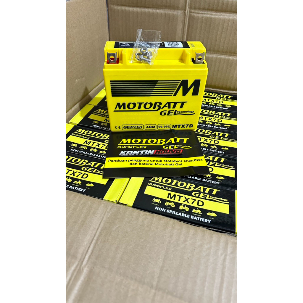 Aki Motor Motobat Nouvo Tiger Scorpio Original Aki Motobat Gell