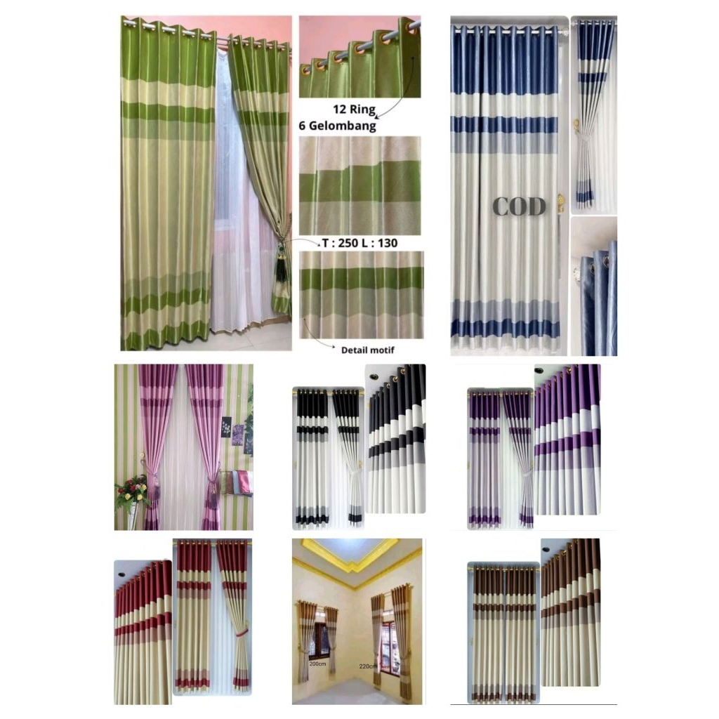 Gorden blackout gorden bludru gorden jendela pintu minimalis