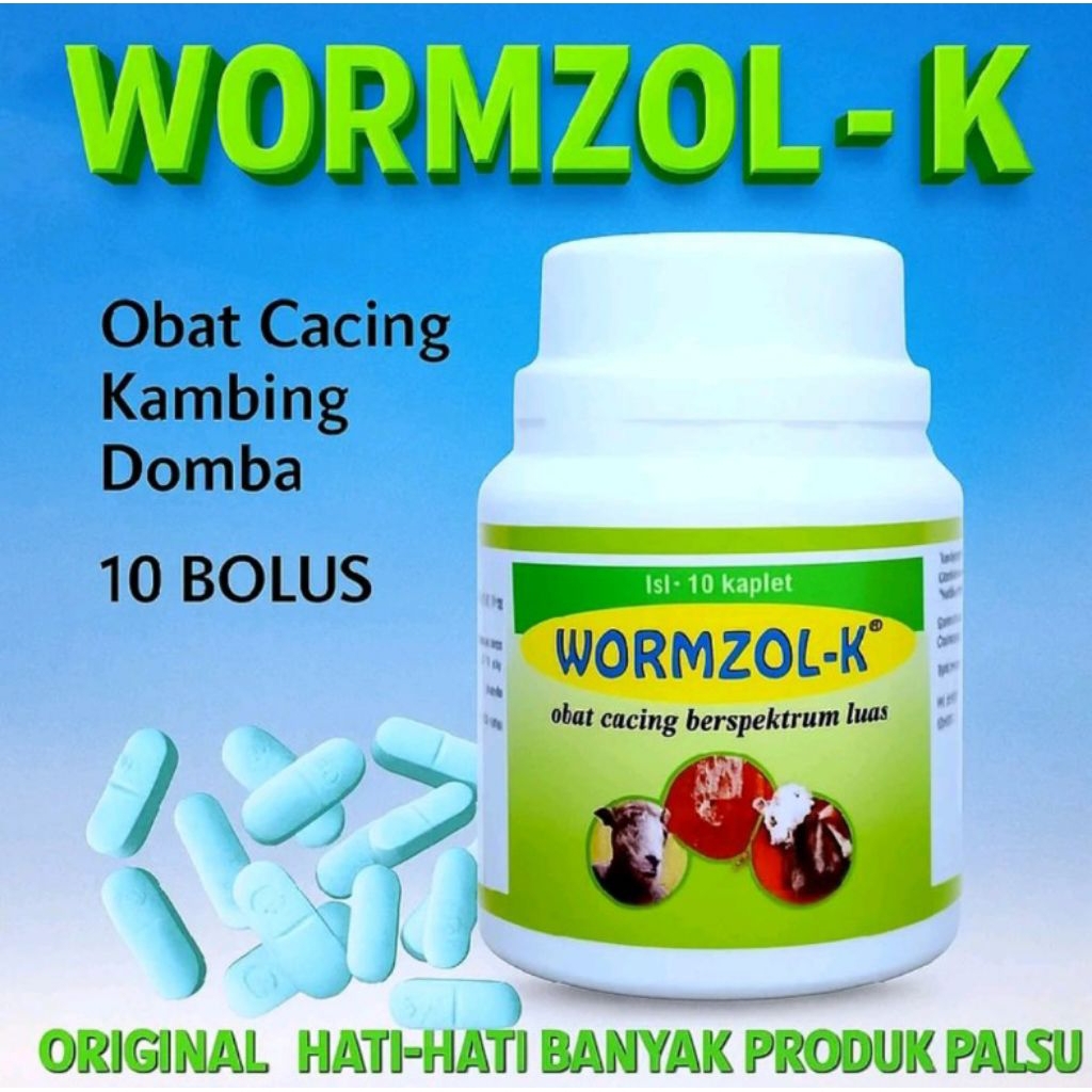 OBAT CACING KAMBING SAPI DOMBA WORMZOL-K OBAT CACING SAPI WORMZOL-B