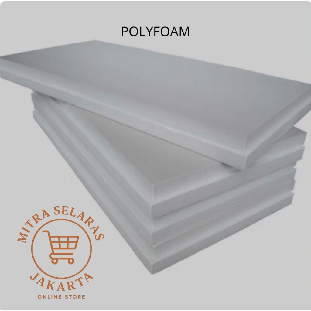 Polyfoam Putih Depron Potongan & Lembaran tebal 5mm Uk 40 x 60cm