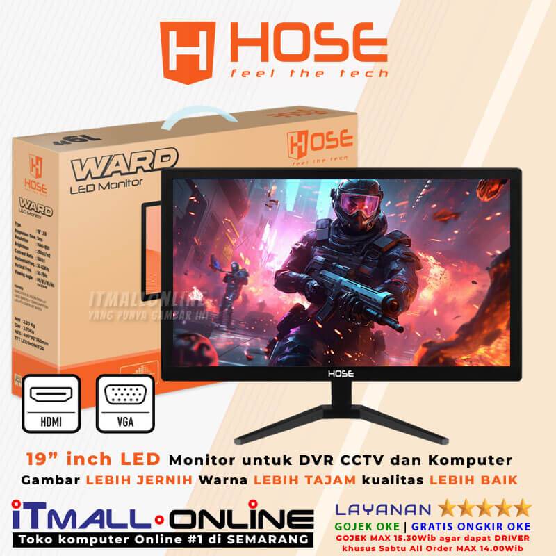 MONITOR LED 19 INCH HDMI VGA GARANSI RESMI HOSE WARD monitor komputer kantor monitor komputer gaming