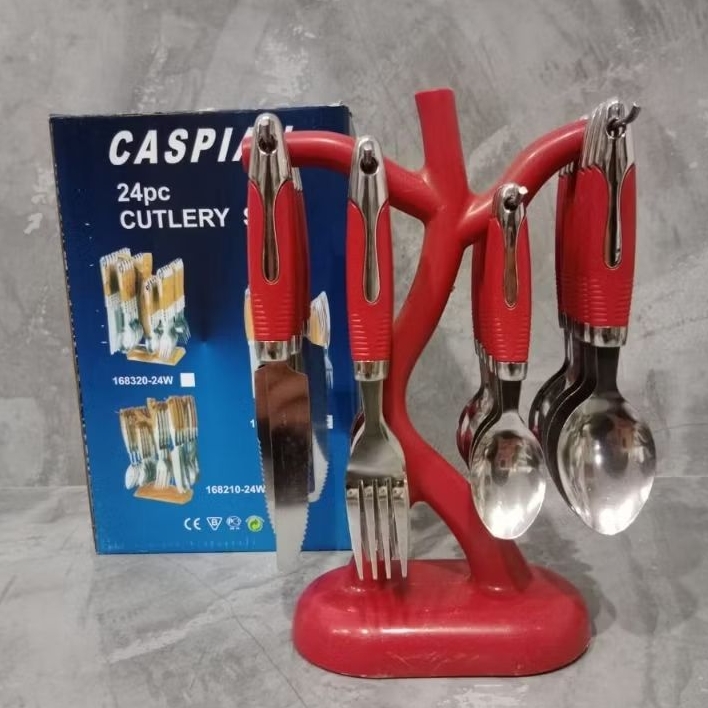 Sendok Set Pohon / Sendok Set Caspian 24 Pcs