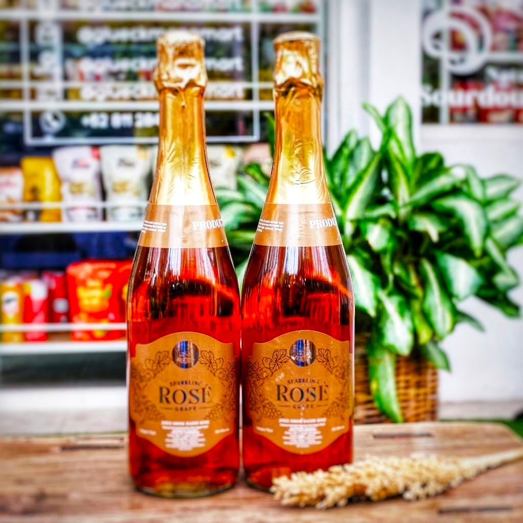 NON ALKOHOL Star Village SPARKLING JUICE / JUS ANGGUR SODA 750ml / SPARKLING ROSE GRAPE WINE HALAL –