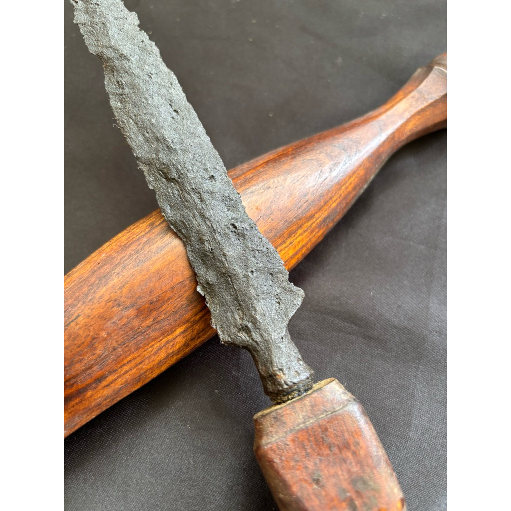 Tombak Biring Lan@ng Pamor Kelengan temuan Tangguh Est. Singosari