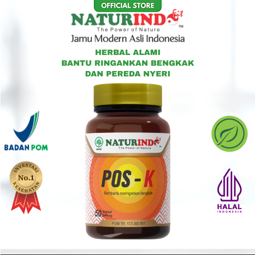 NATURINDO POS K 100% ORIGINAL - Obat Herbal Alami Pereda Nyeri Dan Bengkak Nyeri Otot Dan Syaraf
