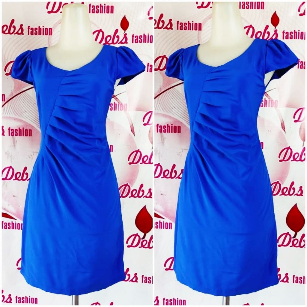 Dress Biru Elektrik