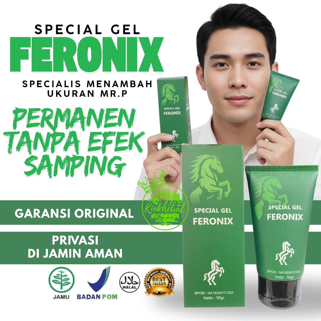No.1 Pembesar MR P Feronix Gel 100% ORIGINAL TANPA EFEK SAMPING BPOM