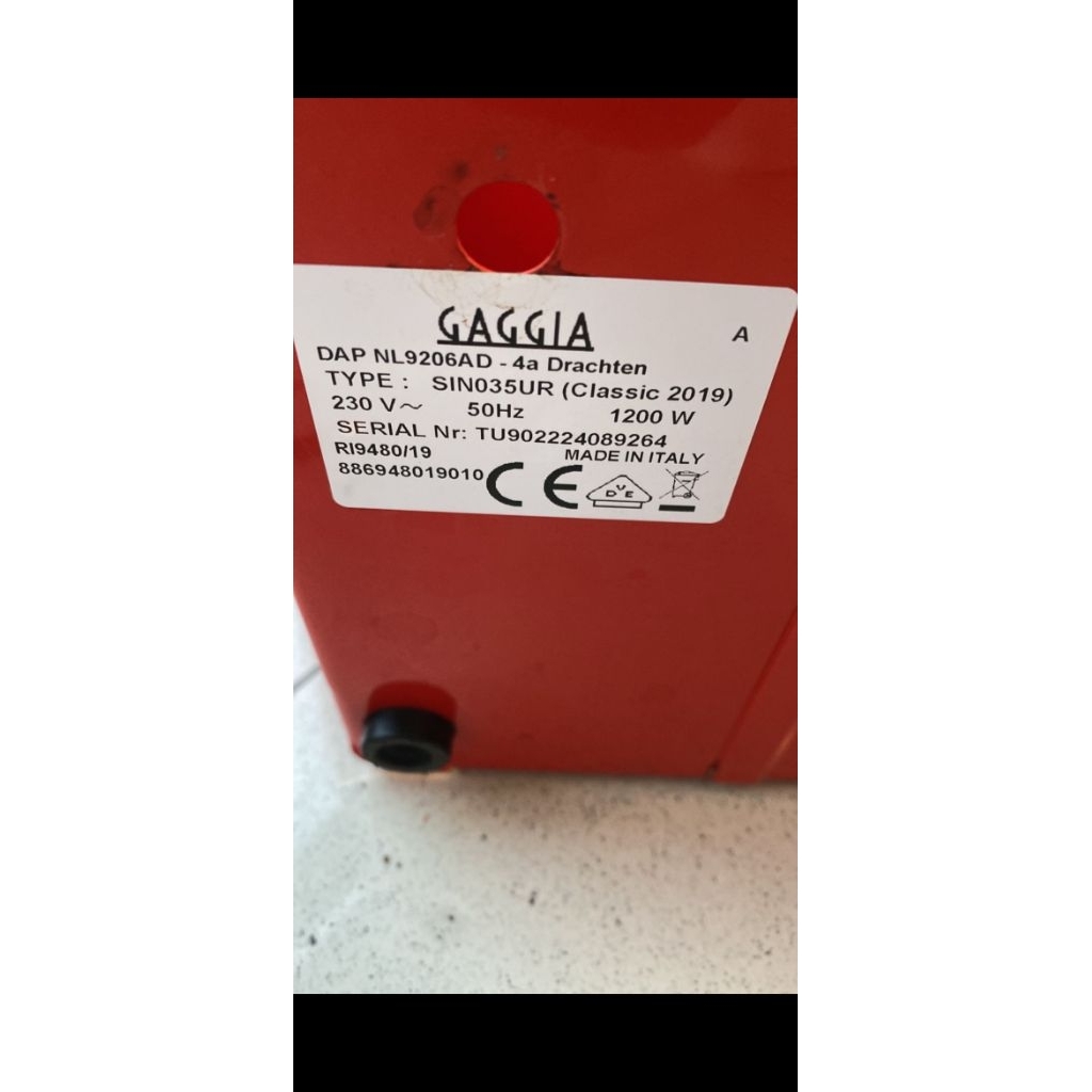 Mesin Kopi Espresso Gaggia Classic Pro 2019 /Espresso Machine / Mesin Kopi Manual - Red