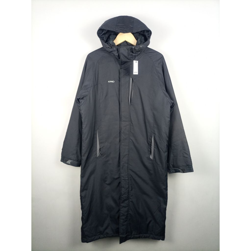 Jaket Ignio Jaspo Long Waterproof_Hitam_Size L fit XL
