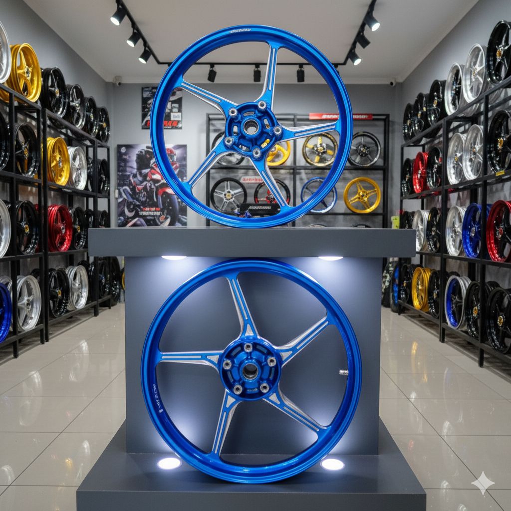 VELG RACING V-ROSSI SPRINT PRIME X MX KING 17x160 BIRU - VELG PALANG 5 JUPITER MX KING