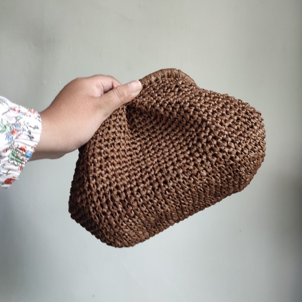 Rara Clutch | Rafia Clutch | Rafia Paper Clutch | Crochet Bag | Crochet Clutch | Clutch Handmade | T