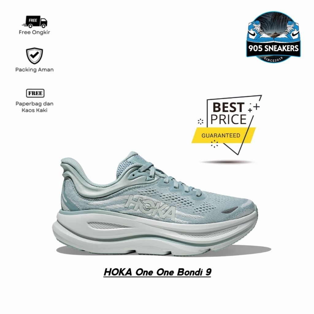 Sepatu Running Hoka One One Bondi 9 Druzy/Droplet Women's BNIB